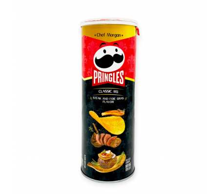 Чіпси Pringles Classic M5 зі смаком стейку та фуа-гра 80 г/19