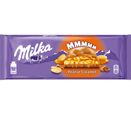 Шоколад молочний Milka з карамельно-арахисовою начинкою 276 г/13 - Купить в интернет магазине DF.ZP.UA