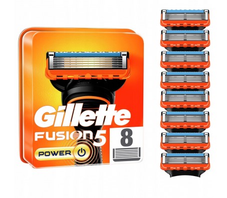 Змінні касети для гоління Gillette Fusion Power 5 8 шт - Купити в інтернет магазині DF.ZP.UA