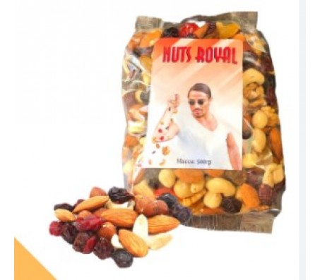 Мікс горіхів з родзинками і журавлиною Royal Nuts 500 г/14 - Купити в інтернет магазині DF.ZP.UA