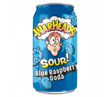 Напій газований Warheads sour blue raspberry soda з/б 330 мл/12