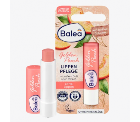 Бальзам для губ Balea Golden Peach Золотий персик 4.8 г