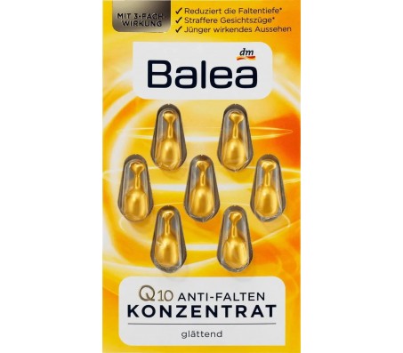 Капсули проти зморшок Balea Konzentrat Q10 Anti-Falten 7 шт - Купити в інтернет магазині DF.ZP.UA