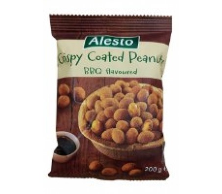 Горіхи арахіс Alesto у клярі зі смаком BBQ 200 г/24