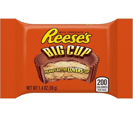 Цукерка шоколадна Reese's Big Cup з арахісовою пастою 39 г/18