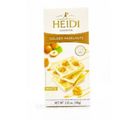 Шоколад Heidi білий з фундуком 100 г/18