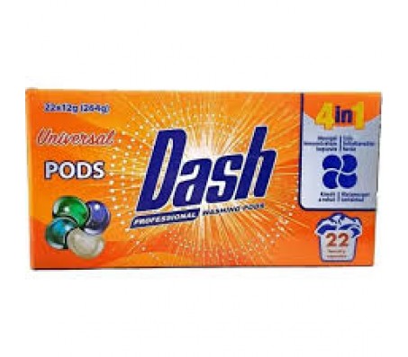 Капсули для прання Dash 4 в1 Universal 22 шт