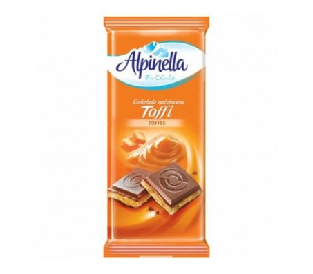 Шоколад Alpinella молочний Тоффі 100 г