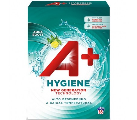 Пральний порошок A+ Hygiene Універсальний з ароматом лимона 5.1 кг 85 прань - Купить в интернет магазине DF.ZP.UA