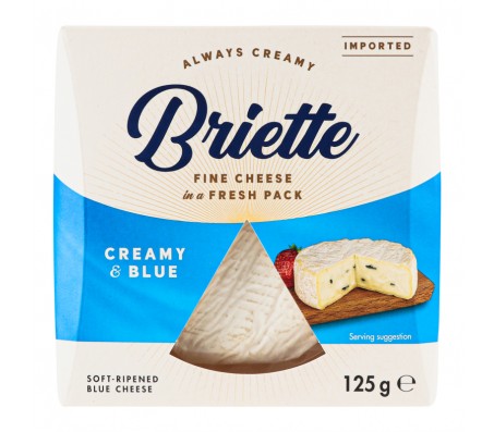 Сир м'який Briette з блакитною пліснявою 60% 125 г