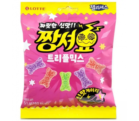 Цукерки жувальні Jellycious Мікс фруктів 60 г