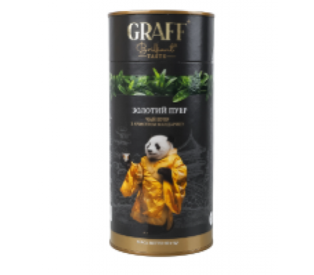 Чай чорний Graff Gold Puer з мандарином Тубус 80 г