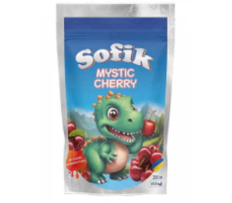 Напій соковий безалкогольний негазований Sofik Mystic cherry  зі смаком вишні 200 мл/10