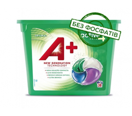 Капсули для прання А+ 4в1 Optima 38 шт/3