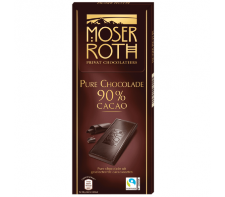 Шоколад Moser Roth чорний 90 % 125 г/40