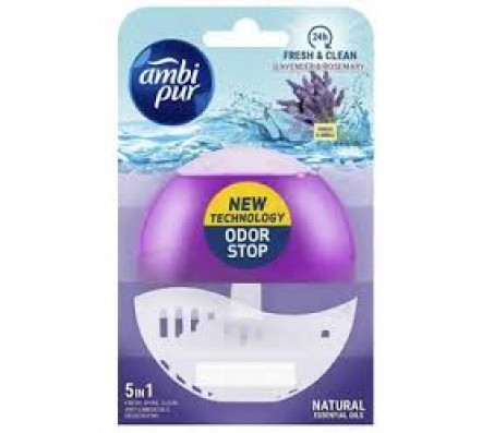 Блок для унітазу підвісний Ambi pur Lavander&Rosmaray 55 мл/12