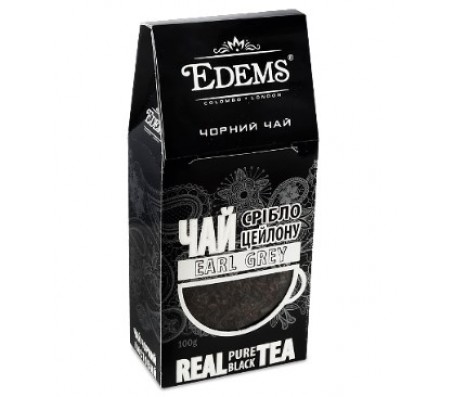 Чай чорний листовий Edems Срібло Цейлону Earl Grey 100 г - Купить в интернет магазине DF.ZP.UA