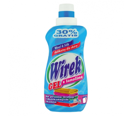 Гель для прання Wirek з ланоліном для натуральних тканин, бавовни, шелка 1 л 21 прань - Купити в інтернет магазині DF.ZP.UA