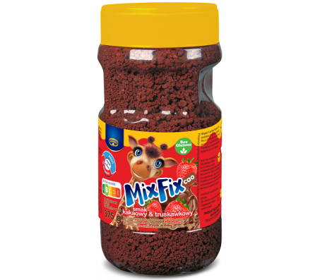 Розчинне какао Mix Fix з вітамінами та кальцієм зі смаком полуниці Kruger 375 г - Купить в интернет магазине DF.ZP.UA