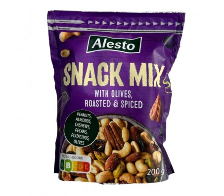 Суміш горіхів з оливками Alesto Snack Mix Roasted &Spiced 200 г