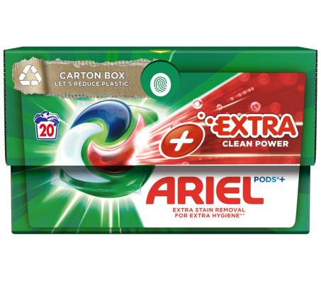 Капсули для прання Ariel Екстрасила очищення 19 шт