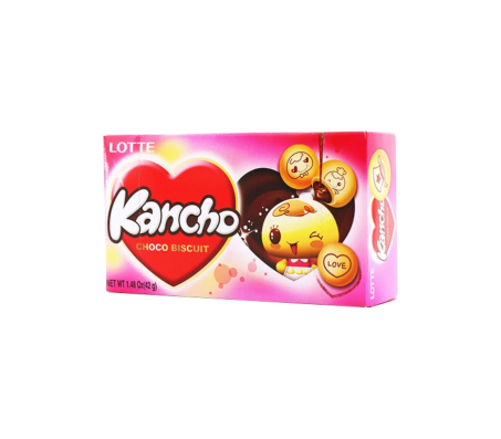 Печиво Lotte Kancho с шоколадною начинкою 42 г