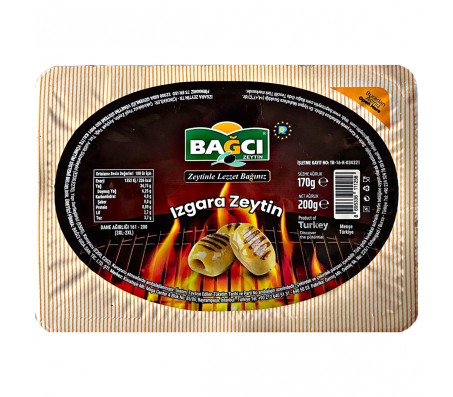 Оливки Bagci зелені на грилі 200 г