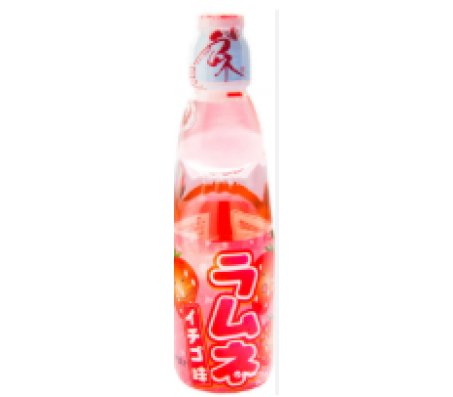 Напій газований Hatakosen Ramune Strawberry полуниця 200 мл/30