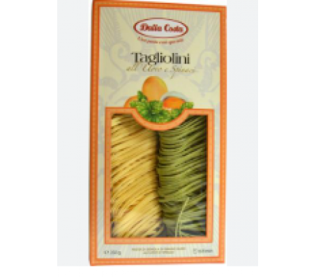 Макарони Dalla Costa Tagliolini з яйцем і шпинатом 250 г/10