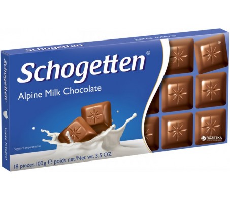 Шоколад Schogetten молочний ALpine Milk 100 г - Купить в интернет магазине DF.ZP.UA