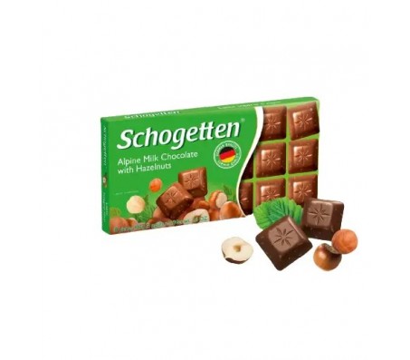 Шоколад Schogetten молочний з лісовими горіхами 100 г - Купить в интернет магазине DF.ZP.UA