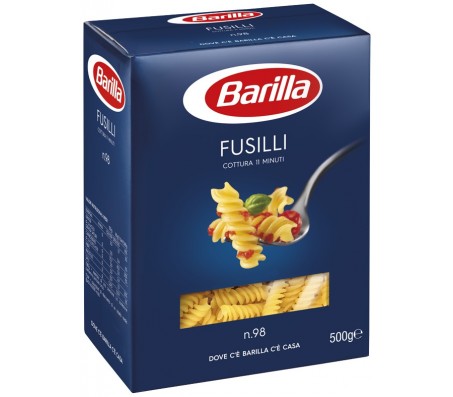 Макарони Barilla Fusilli №98 (спіральки) 500 г/12 - Купити в інтернет магазині DF.ZP.UA