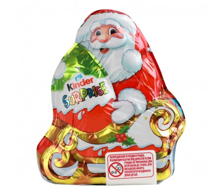 Шоколад фігурний молочний Kinder Surprise Santa 75 г