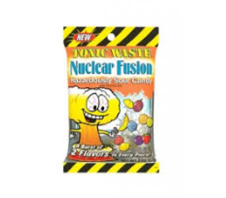 Цукерки жувальні Toxic Waste Nuclear Fusion 5 смаків пакет 12*57г