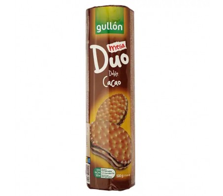 Печиво Gullon Duo Mega сендвіч темне з шоколадним кремом 500 г/20