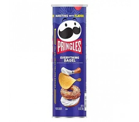 Чіпси Pringles Everything Bagel з ароматом бейглу та вершкового сиру 158 г