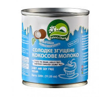 Згущене молоко Natures Charm кокосове 320 г