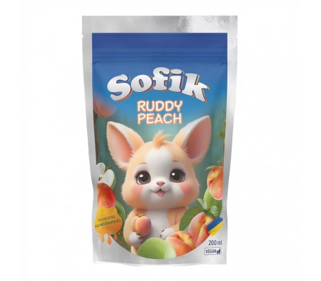 Напій соковий безалкогольний негазований Sofik Ruddy Peach зі смаком персика 200 мл/10