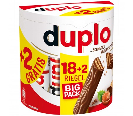 Вафлі Ferrero Duplo в молочному шоколаді 364 г/15 - Купити в інтернет магазині DF.ZP.UA
