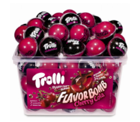 Цукерки жувальні Trolli Flavor Bomb Cherry Cola 1кг 60 шт/6