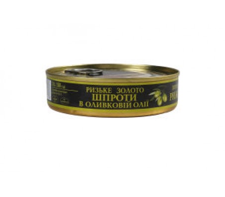 Шпроти Ризьке золото в оливковій олії 160 г