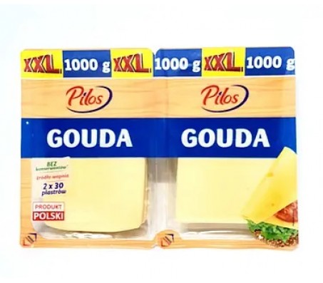 Сир твердий Pilos Gouda нарізка 500 г/2