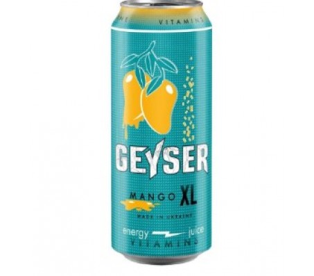 Напій енергетичний Geyser Манго 0,5 л/12 - Купити в інтернет магазині DF.ZP.UA