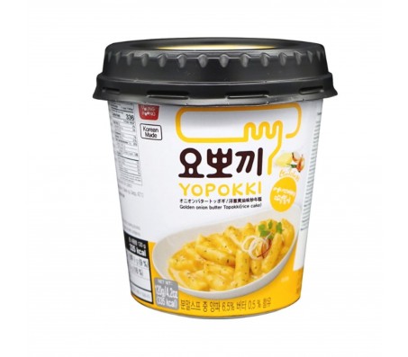 Токпоккі Yopokki зі смаженою цибулею та маслом у стакані 120 г