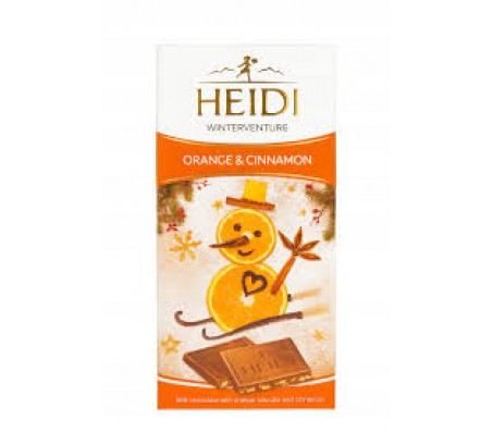Шоколад Heidi молочний Orange & Cinnamon 90 г/20