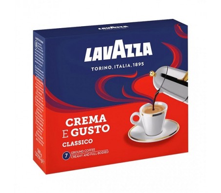 Кава мелена Lavazza Crema e Gusto Classico 30% Арабіка 250 г/2 (сталь) - Купить в интернет магазине DF.ZP.UA