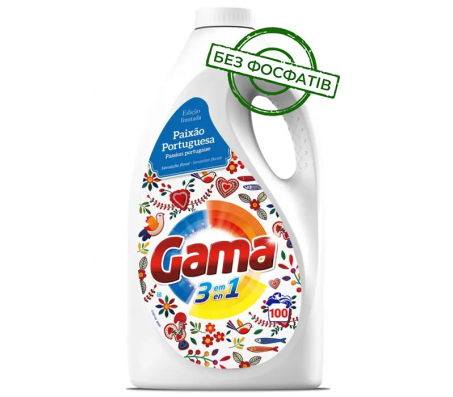 Гель для прання Gama Українські мотиви - 100 пр - 4,5 л /2