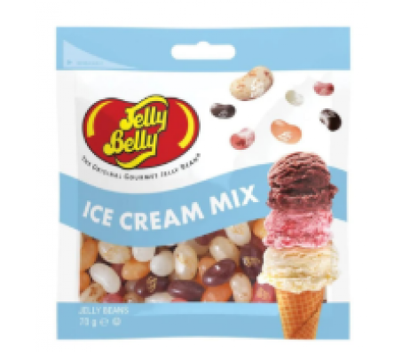 Цукерки жувальні Jelly Belly мікс зі смаком морозива 70 г/12