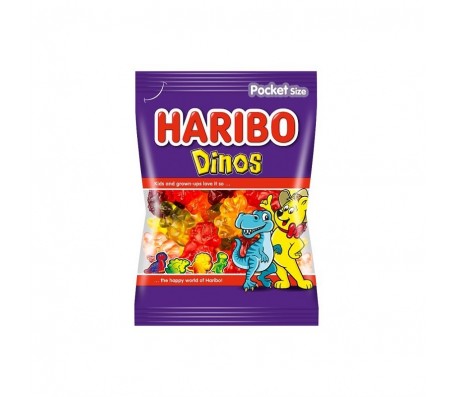 Цукерки жувальні Haribo Динозаври 100 г/30