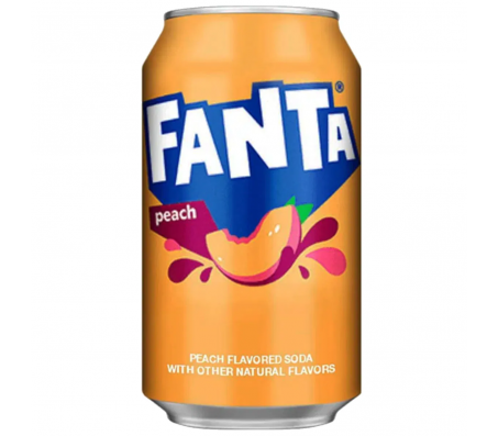 Напій газований Fanta USA персик 355 мл/12